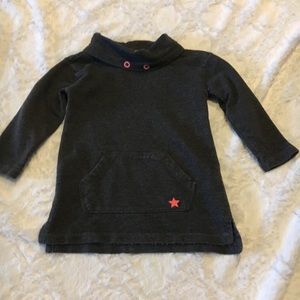 3T gray scoop neck Girls top
